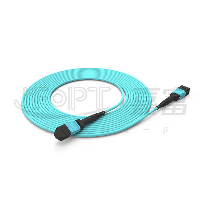 Dây vá 3.0mm LSZH Aqua MTP Dây nhảy 16 lõi OM3 OM4 OM5 Đa chế độ