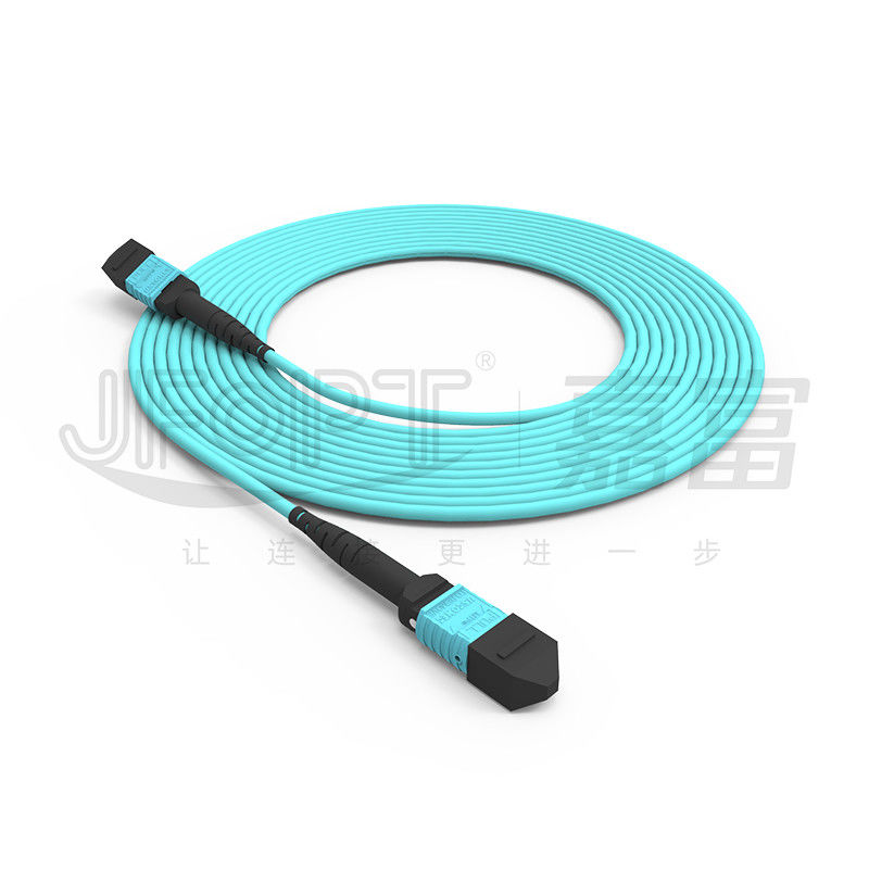 Dây vá 3.0mm LSZH Aqua MTP Dây nhảy 16 lõi OM3 OM4 OM5 Đa chế độ