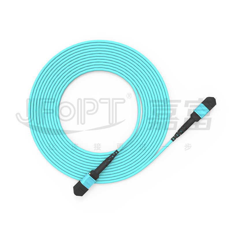 Dây vá 3.0mm LSZH Aqua MTP Dây nhảy 16 lõi OM3 OM4 OM5 Đa chế độ