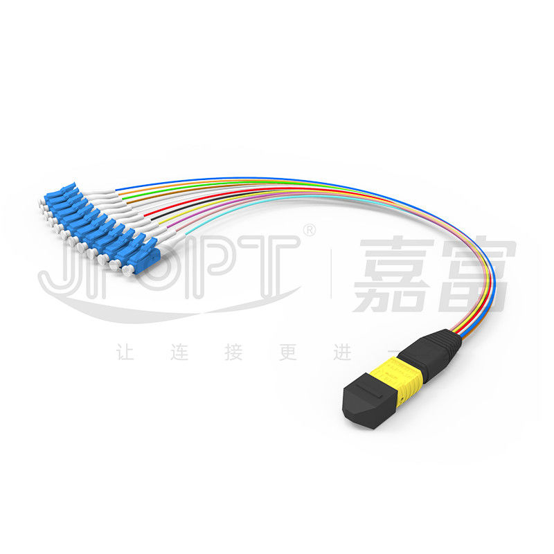 Dây nhảy quang MTP-12 * LC 12 Core OS2 G657A1 G657A2 Nhánh Furcation 0,9mm