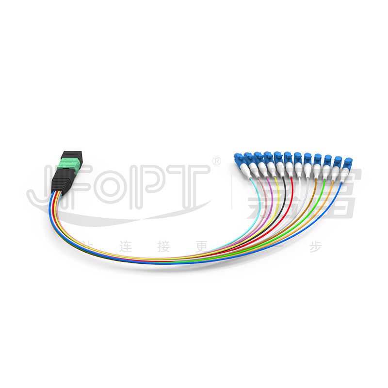 Dây nhảy quang MTP-12 * LC 12 Core OS2 G657A1 G657A2 Nhánh Furcation 0,9mm