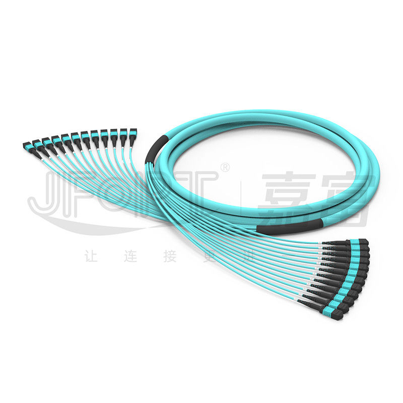288 Lõi 12 Đơn vị phụ Cáp đa chế độ OM3-300 MPO OFNR OFNP MPO PC Cáp quang