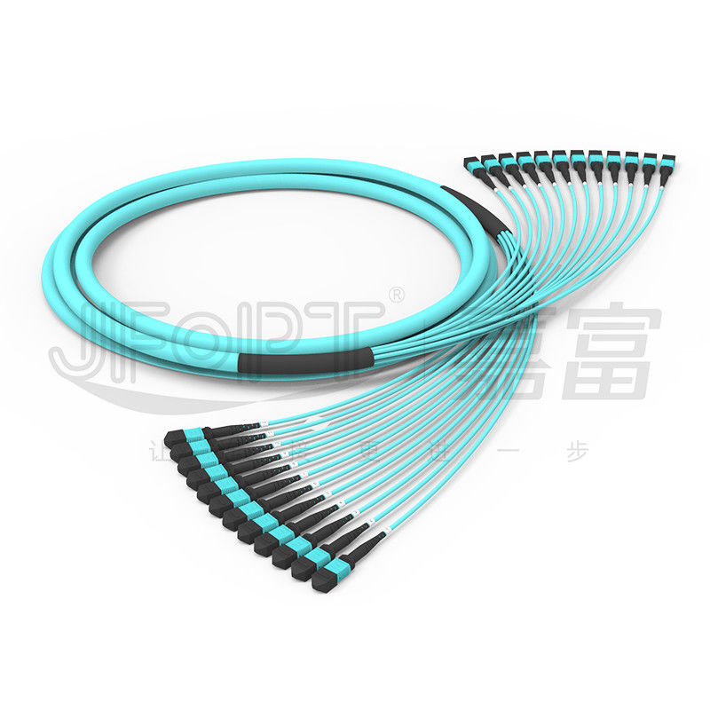 288 Lõi 12 Đơn vị phụ Cáp đa chế độ OM3-300 MPO OFNR OFNP MPO PC Cáp quang