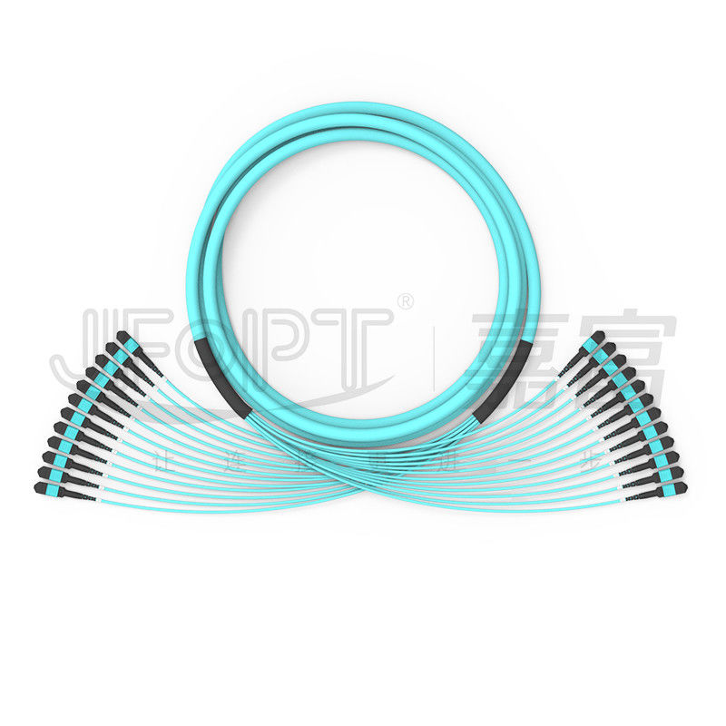 288 Lõi 12 Đơn vị phụ Cáp đa chế độ OM3-300 MPO OFNR OFNP MPO PC Cáp quang