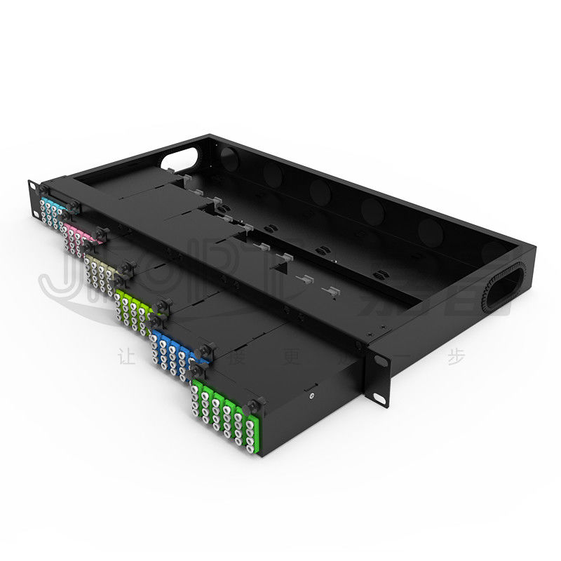 Bảng điều khiển sợi quang 1U tiêu chuẩn 19 inch 144 lõi với 6 băng MPO-LC 24F MPO