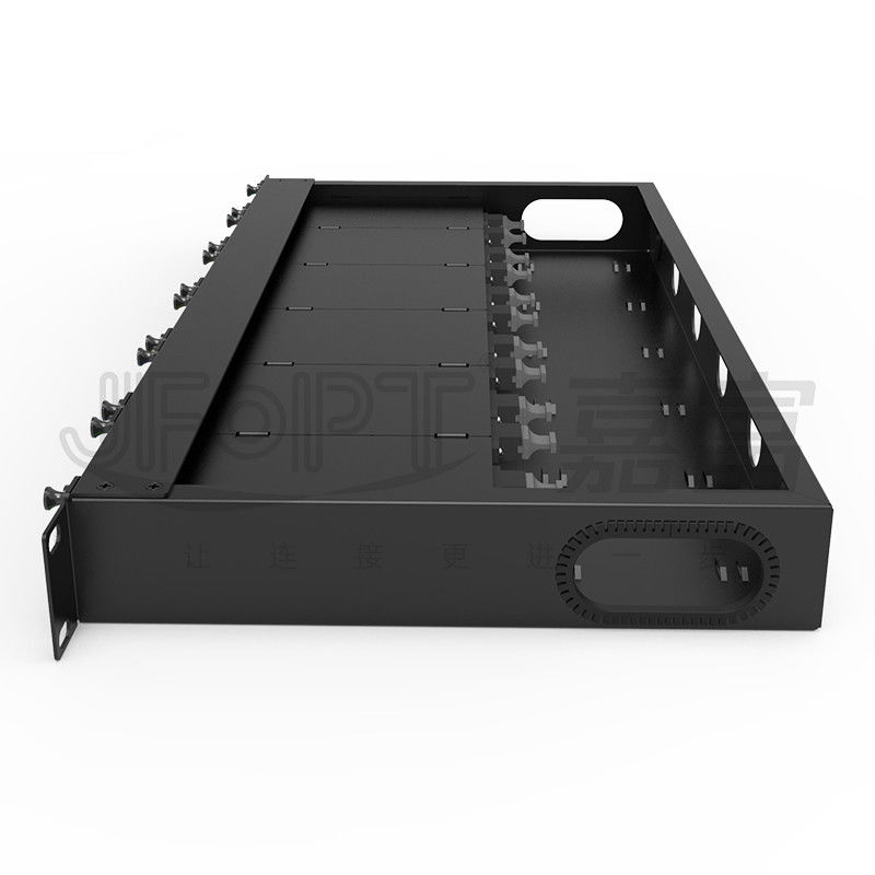 Bảng điều khiển sợi quang 1U tiêu chuẩn 19 inch 144 lõi với 6 băng MPO-LC 24F MPO