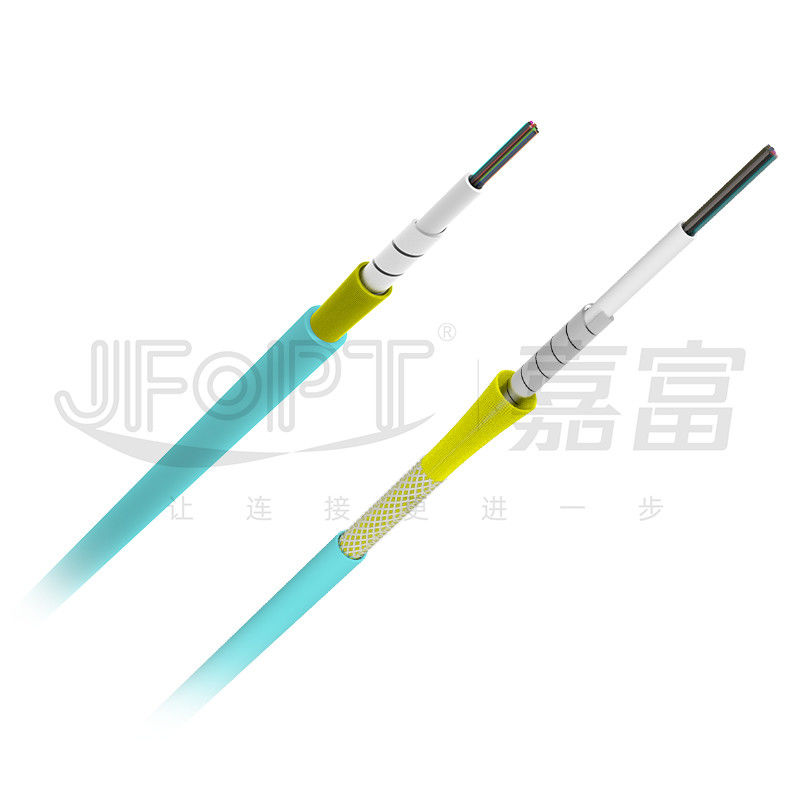 Cáp trung kế bọc thép MPO Cáp mini bọc thép 12 sợi OM3 OM4 OM5