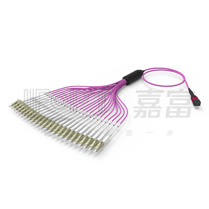 Dây vá MTP nhánh 2.0mm LC MTP-LC 24 lõi Dây vá sợi quang OM4 3.0mm