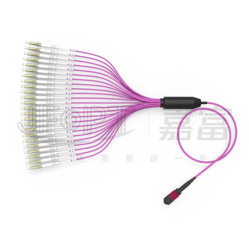 Dây vá MTP nhánh 2.0mm LC MTP-LC 24 lõi Dây vá sợi quang OM4 3.0mm