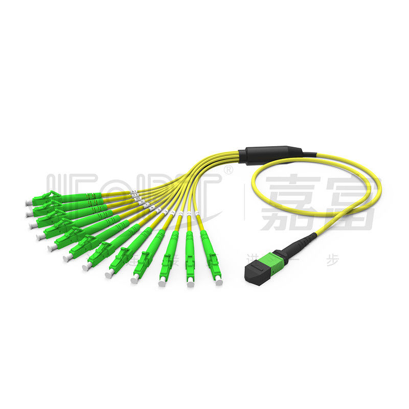 Cáp đột phá MPO song công 12 sợi MPO-LC/SC/FC/ST Đa chế độ 50/125 3.0mm LSZH Aqua