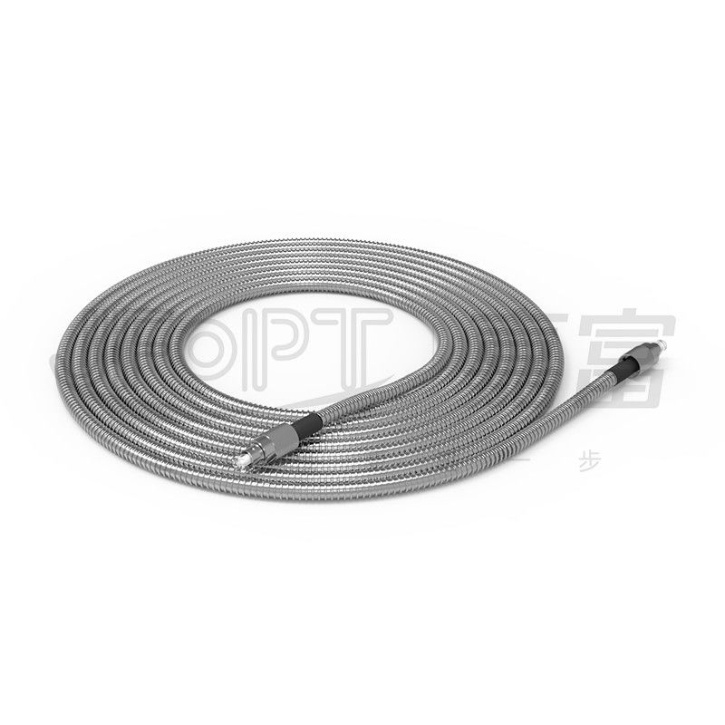Cáp quang bọc thép trong nhà 6.0mm chống va đập Dây cáp bọc thép xoắn ốc bên ngoài