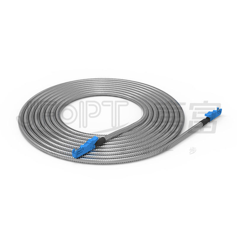 Cáp quang bọc thép trong nhà 6.0mm chống va đập Dây cáp bọc thép xoắn ốc bên ngoài