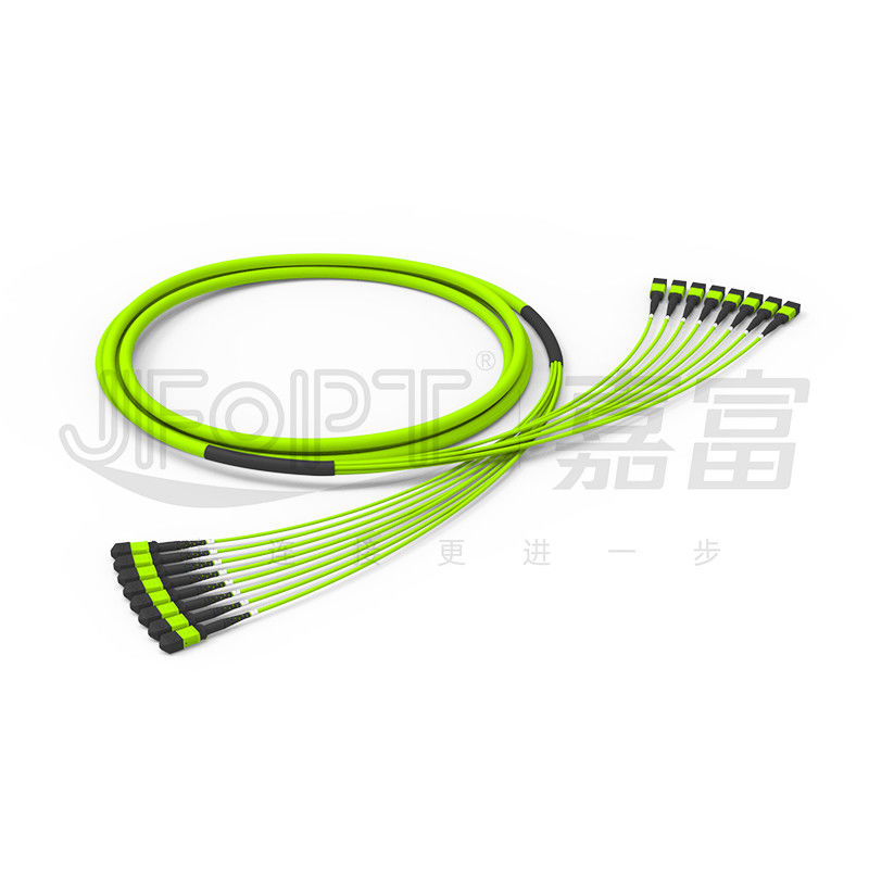 96 lõi 12 sợi MPO Fiber Jumper 8 đơn vị OM5 50/125 Băng thông cao đa chế độ