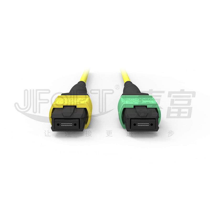 MTP 24 Core Chế độ đơn OS2 Phân cực A OFNP UL Dây cáp quang được xếp hạng