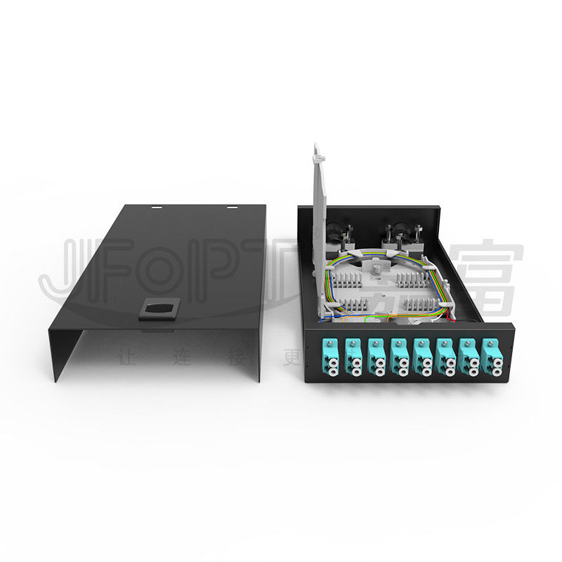 Hộp kết thúc sợi quang loại khóa máy tính để bàn/được gắn trên tường SC/LC/FC/ST 8-12 cổng Đen