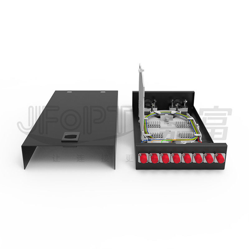 Hộp kết thúc sợi quang loại khóa máy tính để bàn/được gắn trên tường SC/LC/FC/ST 8-12 cổng Đen