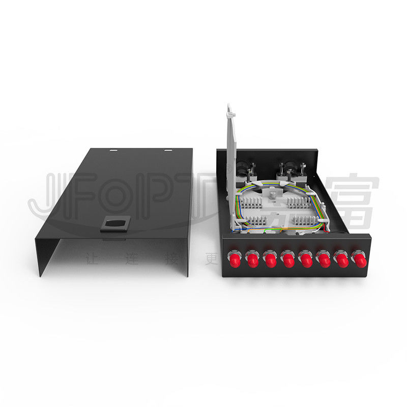 Hộp kết thúc sợi quang loại khóa máy tính để bàn/được gắn trên tường SC/LC/FC/ST 8-12 cổng Đen