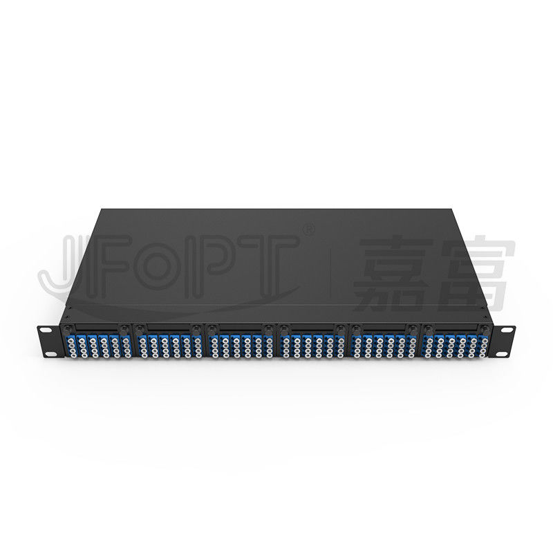 1U MPO-LC G657A1 144 lõi mật độ hộp kết nối mật độ cao với bộ điều chỉnh LC khung thép cán lạnh
