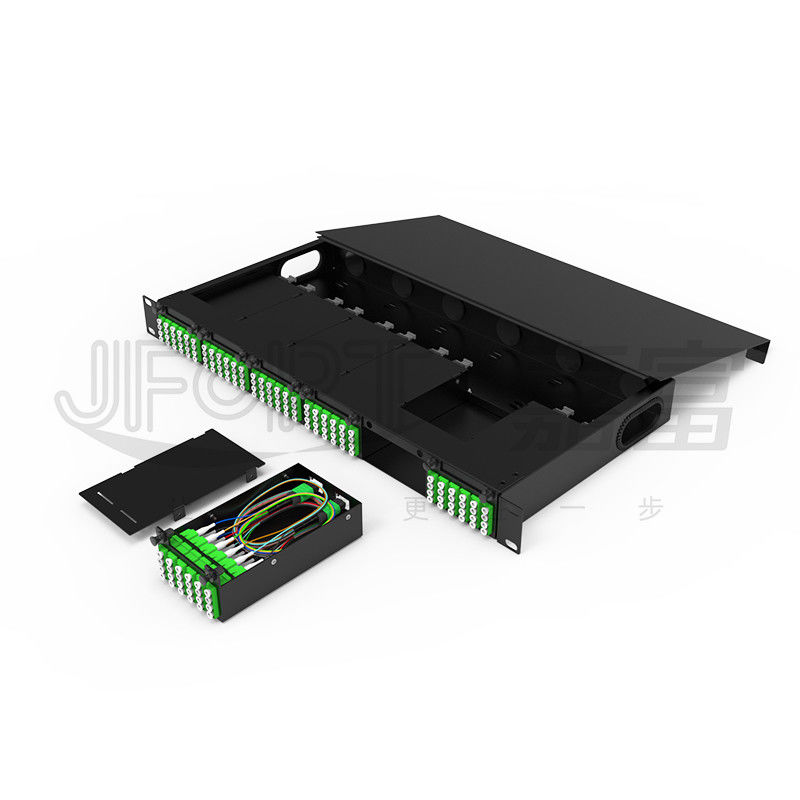 Chassis mô-đun mật độ cao cho LC Quadruple Adapter MPO SM SL 144-core MPO-LC Patch Panel Hộp mô-đun không hợp nhất