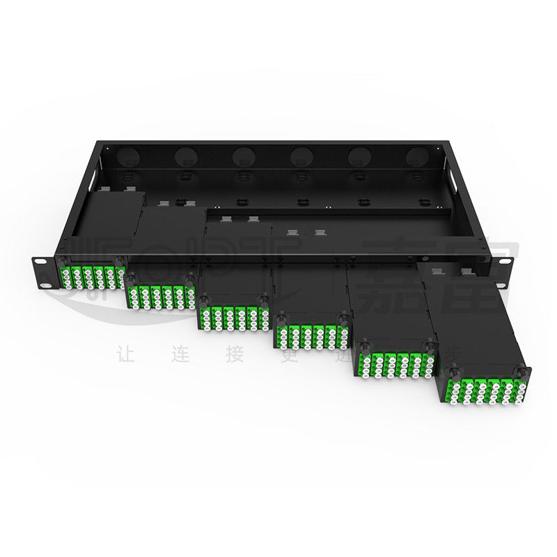 Chassis mô-đun mật độ cao cho LC Quadruple Adapter MPO SM SL 144-core MPO-LC Patch Panel Hộp mô-đun không hợp nhất