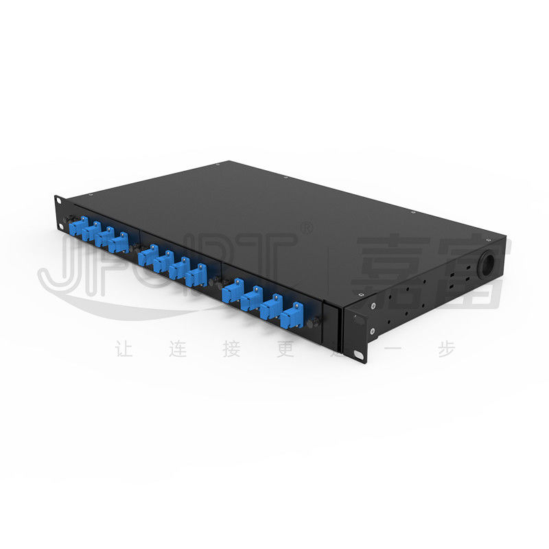 FTTZ FTTB 1U Thiết kế xoay Fusion Splice Tray 12/24/48/96 Cores Fiber Patch Panel Thép cán nguội Tủ gắn tủ